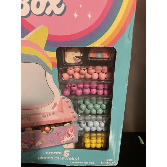 NIB NWT Just My Style DIY Unicorn Jewelry Box and Accessories Kit Craft Kit Set - Picture 3 of 8